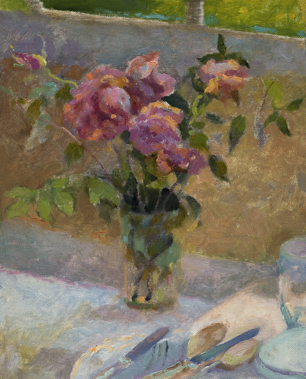 Rosas en la cocina
