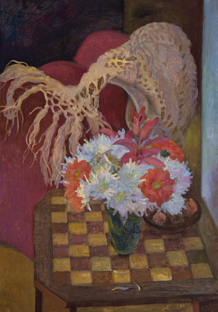 Ajedrez y flores