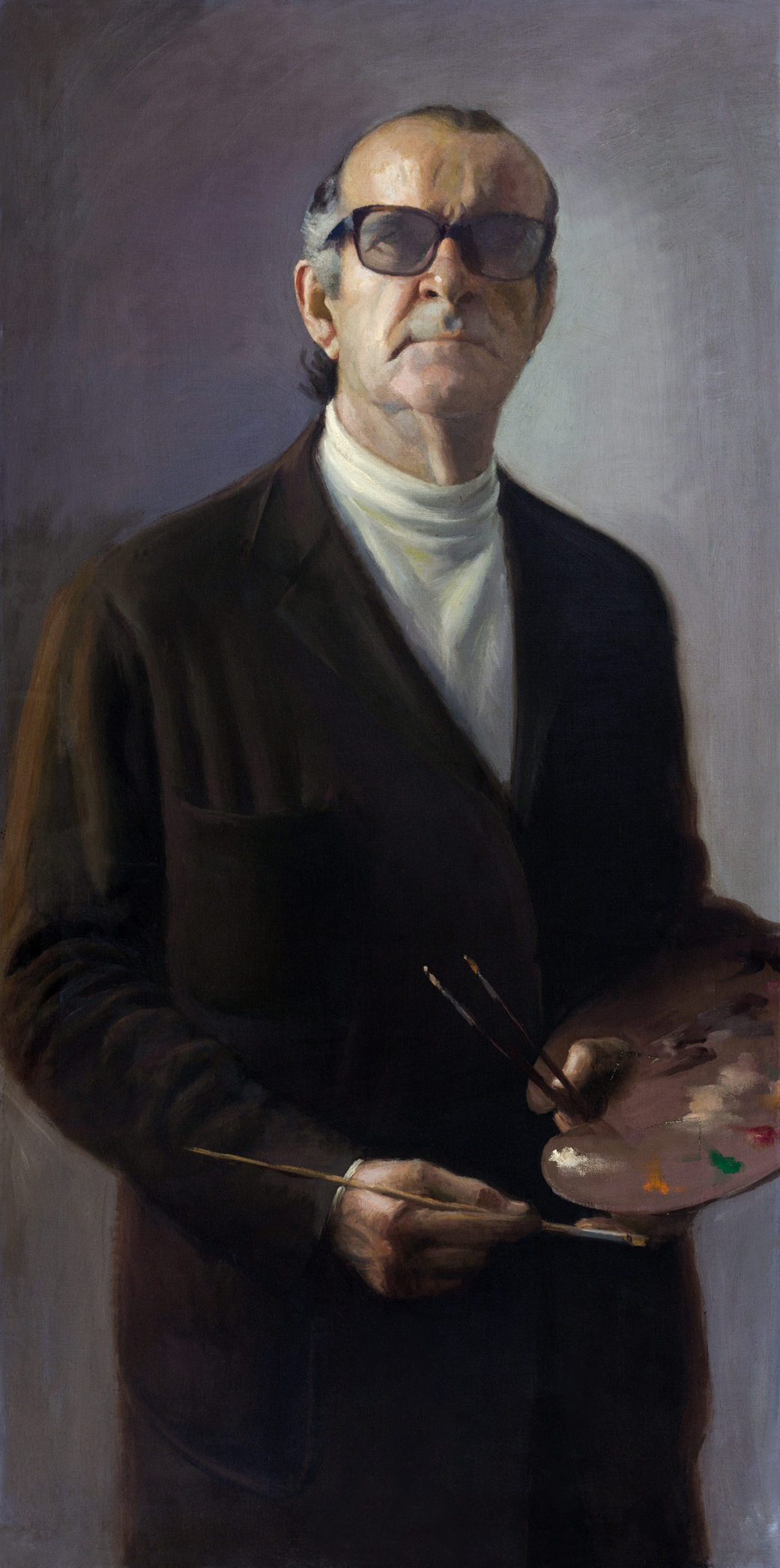 Autorretrato José Moreno, pintor