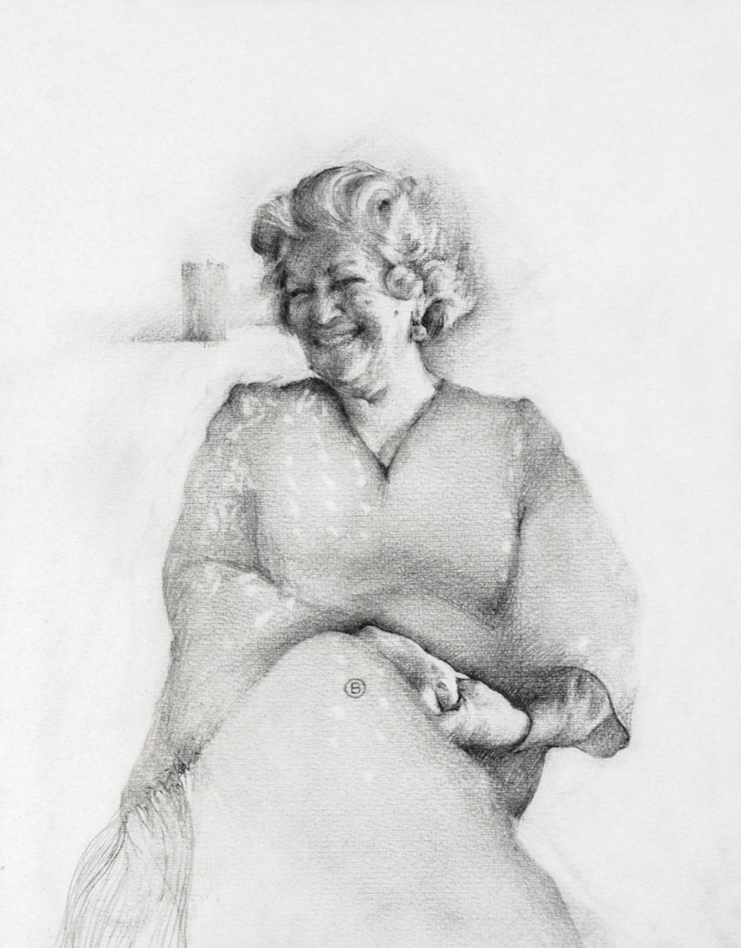 La abuela se ríe