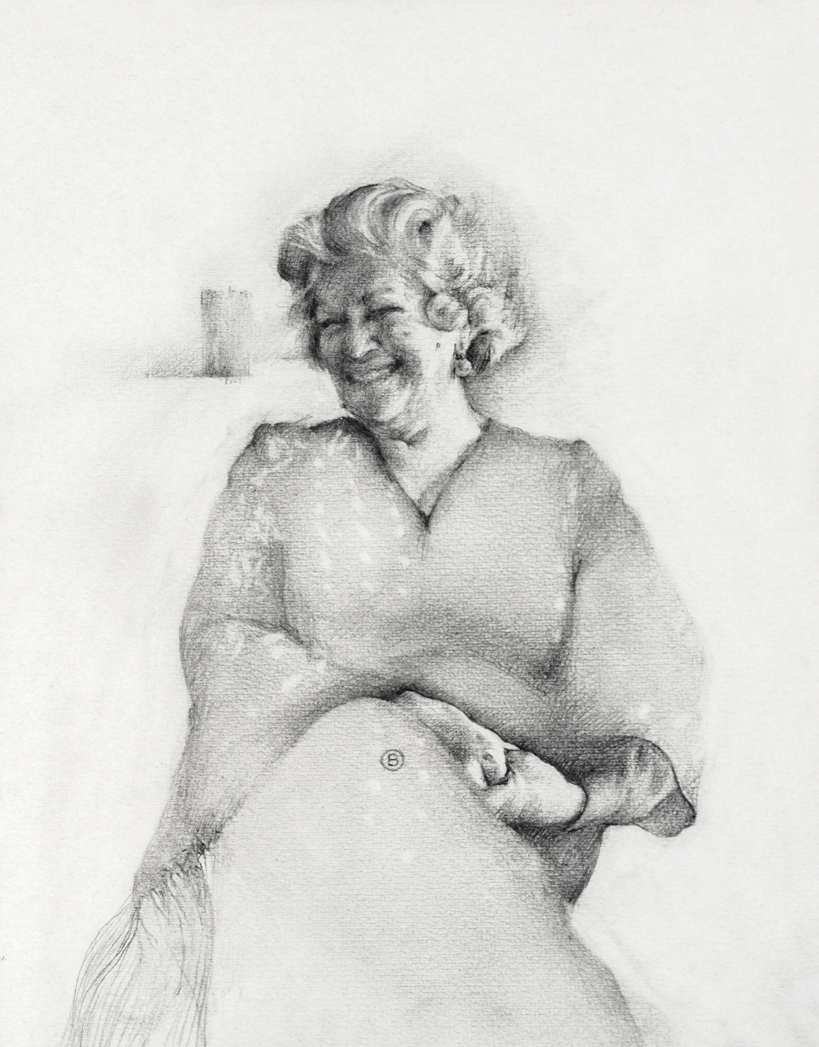 La abuela se ríe