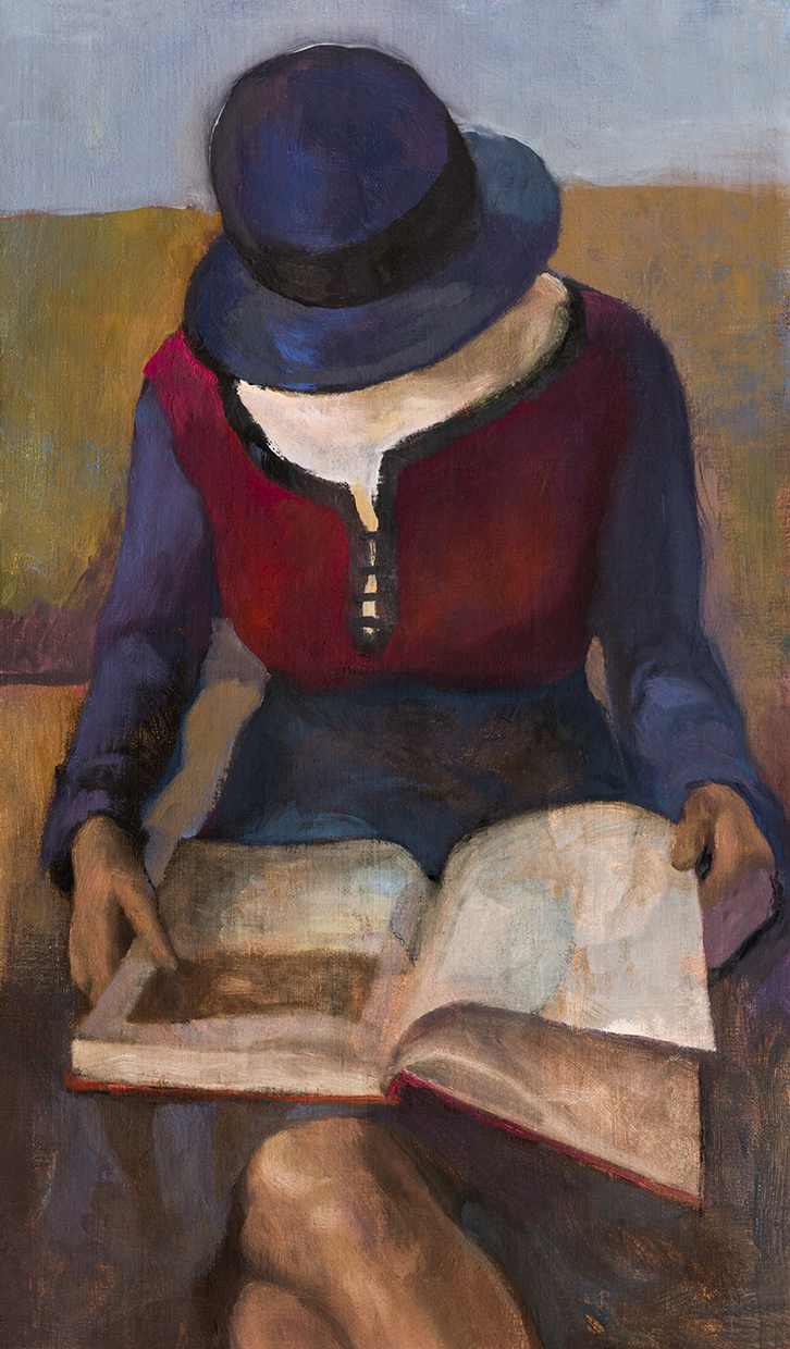 Leyendo con sombrero