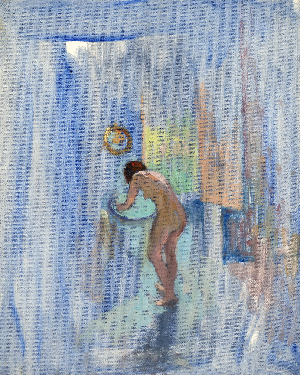 Desnuda en el baño