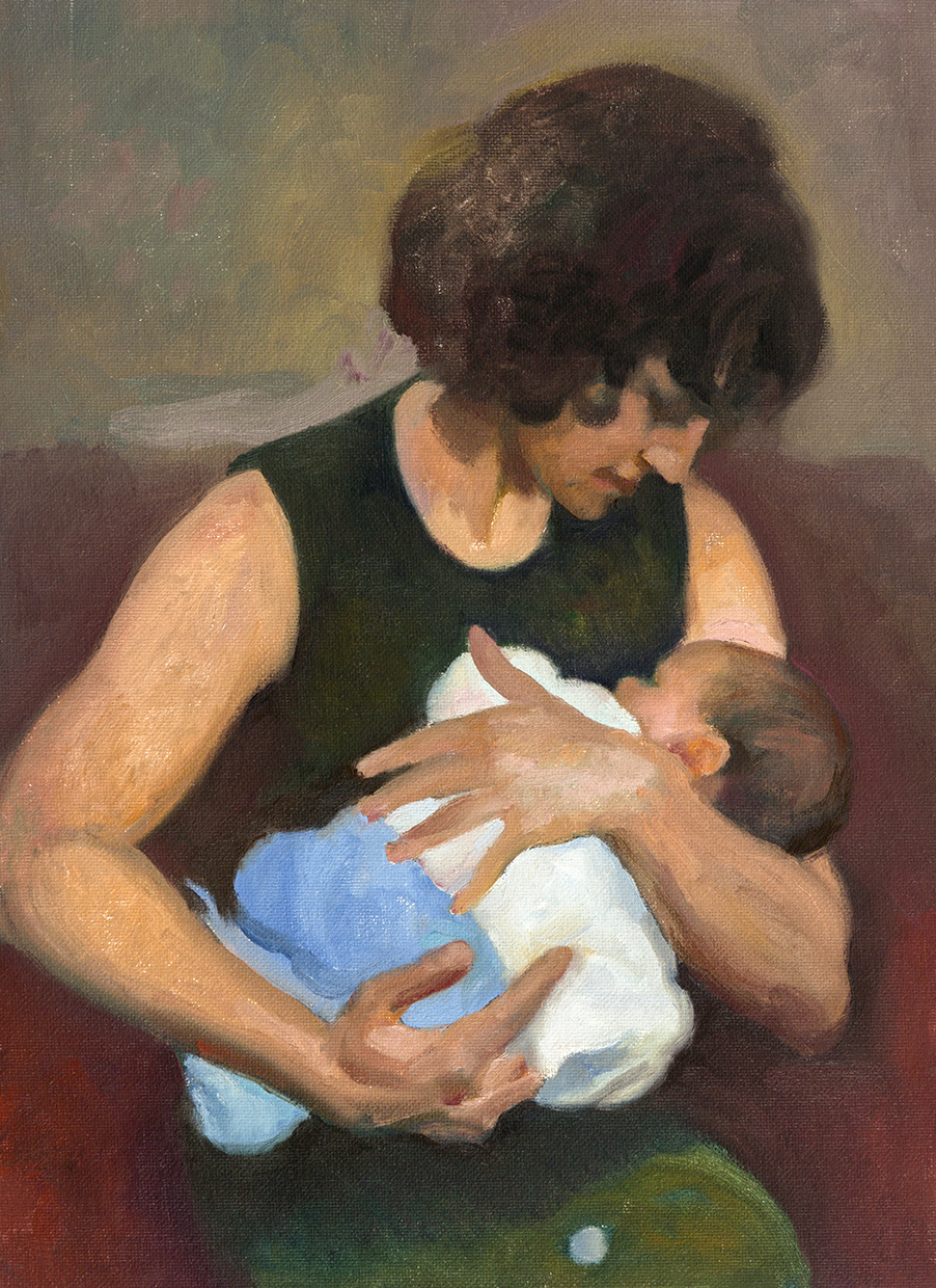 Elena con su hijo
