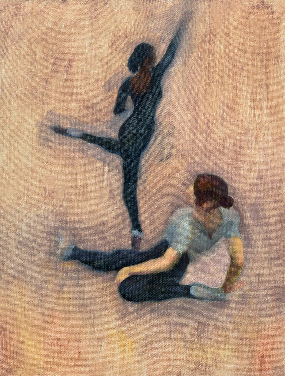 Bailarinas calentando