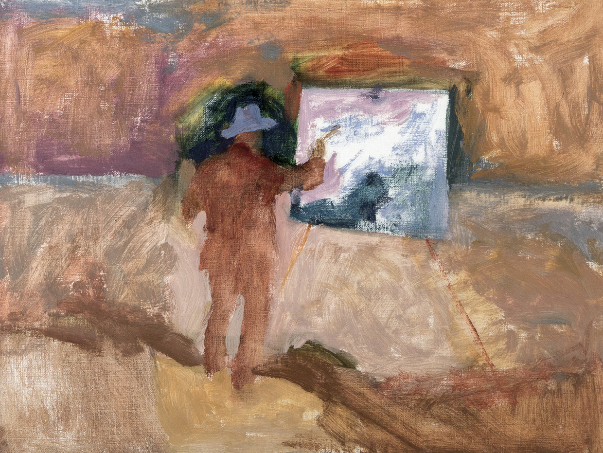 Monet pintando
