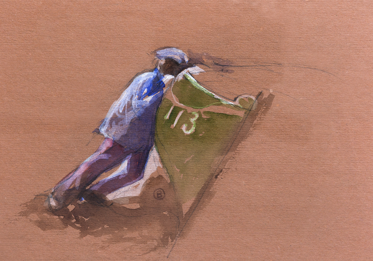Homme à la barque