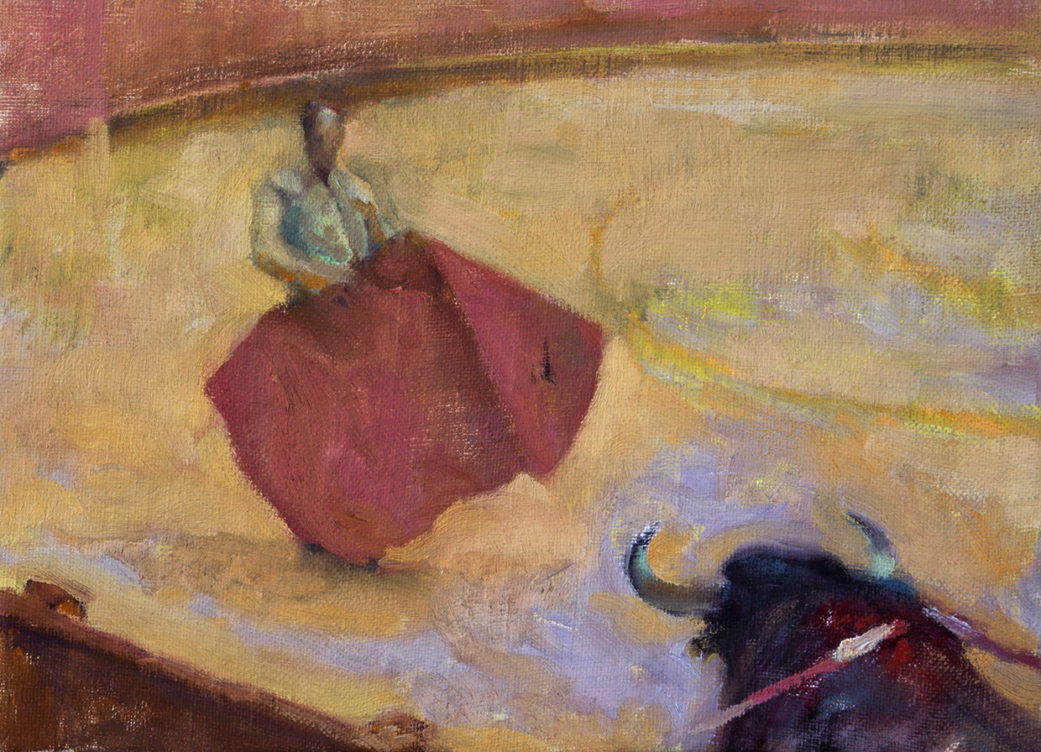 Torero en la plaza